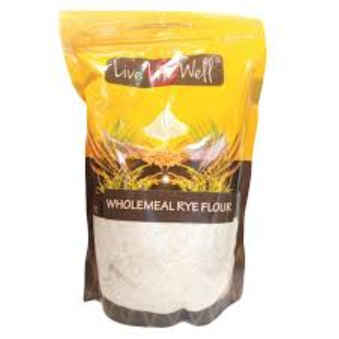 LIVE LIFE W WHOLEMEAL RYE FLOUR 750G